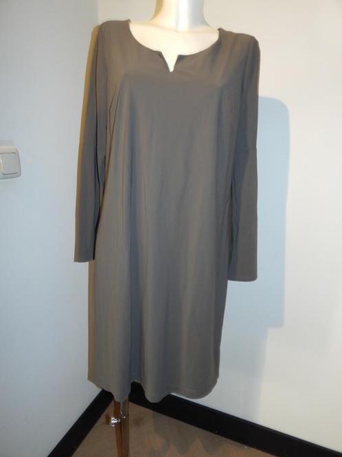 Ladress muis grijze jurk stretch traveler stof Maat XXL, Kleding | Dames, Jurken, Zo goed als nieuw, Maat 46/48 (XL) of groter
