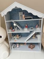Petite Amélie, houten Poppenhuis CHAMPÊTRE BLEU incl.meubels, Kinderen en Baby's, Ophalen, Zo goed als nieuw, Poppenhuis