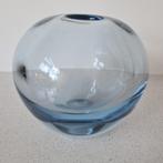 Holmegaard vaas Per Lütken glas aqua blauw gemerkt 1960, Antiek en Kunst, Antiek | Vazen, Ophalen of Verzenden
