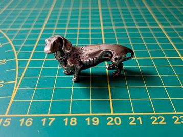 Teckel miniatuur van sterling zilver beschikbaar voor biedingen