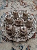 Turkse koffieset traditioneel 6 personen, Ophalen of Verzenden, Zo goed als nieuw, Overige stijlen