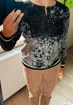 Velours trui in pijnboomgroen, Maat 38/40 (M), Geisha, Ophalen of Verzenden, Zo goed als nieuw