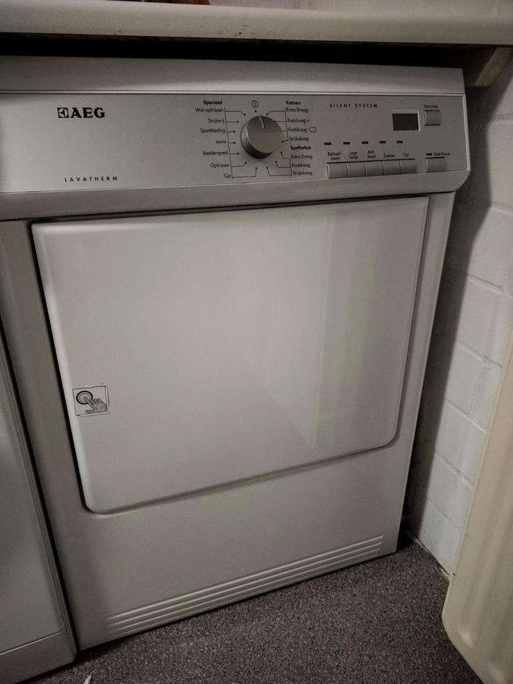 AEG Lavatherm Wasdroger - Gebruikt, Witgoed en Apparatuur, Wasdrogers, Gebruikt, Condens, Voorlader, 6 tot 8 kg, 85 tot 90 cm