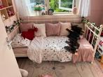 Mooi metalen bed, Ophalen, Zo goed als nieuw, 180 cm of meer, 85 tot 100 cm
