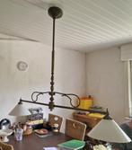 Een prachtige oude messing dubbele (schoenmakers) lamp, Antiek en Kunst, Antiek | Lampen, Ophalen