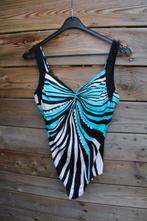 Badpak aqua/ zwart/ offwhite Sunflair mt 44F Vaste prijs, Zwart, Badpak, Ophalen of Verzenden, Zo goed als nieuw