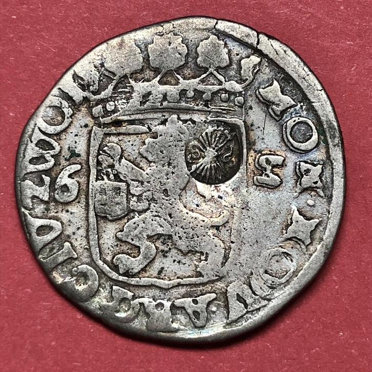 Rijderschelling Zwolle 1680. Fr/ Zfr., Postzegels en Munten, Munten | Nederland, Losse munt, Overige waardes, Vóór koninkrijk