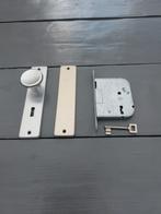Complete set deurschilden met slot en binnenwerk, Doe-het-zelf en Verbouw, Metalen, Ophalen of Verzenden, Zo goed als nieuw, IJzer
