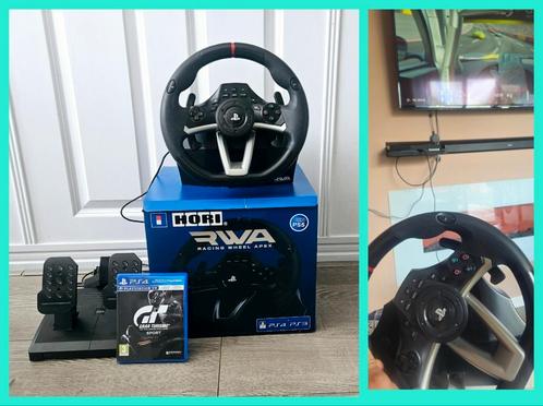 Hori rwa racestuur met pedalen + gran turismo sport, Spelcomputers en Games, Spelcomputers | Sony PlayStation Consoles | Accessoires