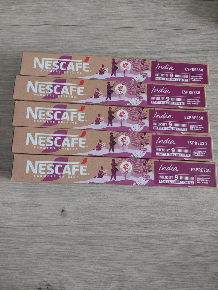 Nescafé Farmers Origins India Espresso - 10 Cups, Witgoed en Apparatuur, Koffiezetapparaten, Nieuw, Koffiepads en cups, Espresso apparaat