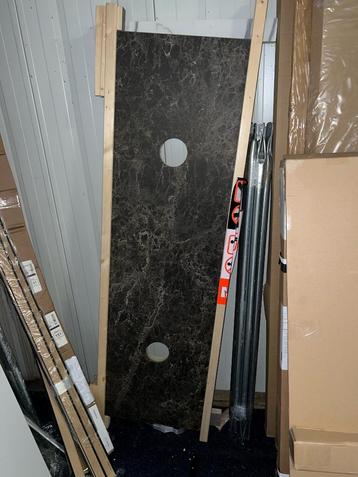 Badmeubel blad met 2 gaten voor kommen beschikbaar voor biedingen