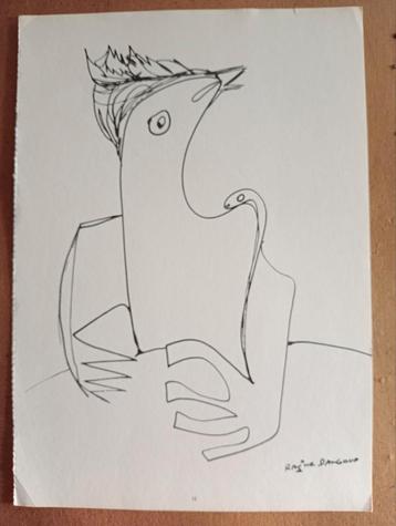 Rajne Dangova litho vogel 1981 beschikbaar voor biedingen