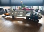 Tonka truck met oplegger inclusief auto's, Verzamelen, Speelgoed, Ophalen, Zo goed als nieuw