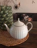 💝 Vintage HUTSCHENREUTHER LUCINA theepot 1L wit zilver, Ophalen of Verzenden