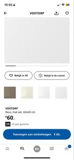 IKEA Voxtorp Keukendeur Mat Wit 60x60 Nieuw, Huis en Inrichting, Keuken | Keukenelementen, Ophalen, Wit, Nieuw, 50 tot 100 cm