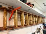 Ladders tweemaal hout. 14 sports., Ophalen of Verzenden, Gebruikt, Ladder, 4 meter of meer