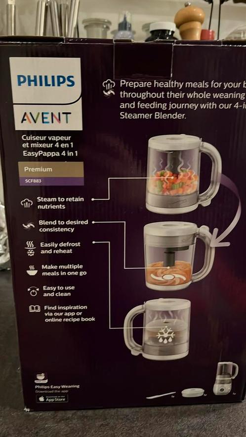 Philips 4-in-1 stomer blender voor baby voeding, Witgoed en Apparatuur, Blenders, Gebruikt, Blender, Ophalen