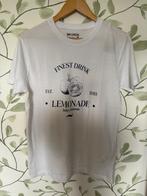 Wit t-shirt Mo casual finest drink lemonade medium citroen, Ophalen of Verzenden, Nieuw, Maat 48/50 (M), Wit