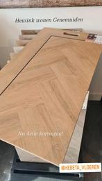 Nieuwe Hebeta Charente Visgraat XL PVC vloer,, Crème, 75 m² of meer, Overige typen, Nieuw