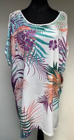 Superleuk wit shirt met bladeren Miss Etam mt 50, Kleding | Dames, Grote Maten, Wit, Zo goed als nieuw, Miss Etam, Shirt of Top