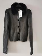 ZARA vest met afneembare bontkraag mt. M, Kleding | Dames, Truien en Vesten, Nieuw, Zara, Grijs, Maat 38/40 (M)