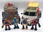 TMNT Shellraiser & TMNT Party Wagon Van bus + 4 Turtles!, Ophalen of Verzenden, Gebruikt