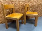 2 Rolf Schoolstoeltjes –Massief Beuken– Vintage&solide- ReK4, Ophalen, Rolf, Zo goed als nieuw, Stoel(en)