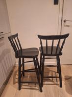 Bar krukken hout zwart, Huis en Inrichting, Ophalen, Gebruikt, Hout, 60 tot 90 cm