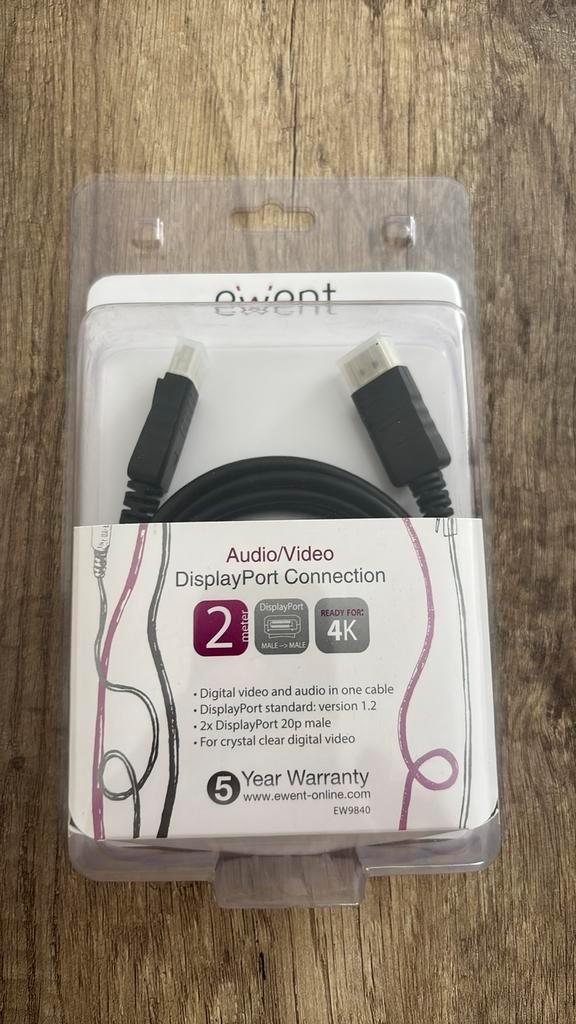 Ewent EW9840 Displayport kabel, Audio, Tv en Foto, Audiokabels en Televisiekabels, Zo goed als nieuw, Ophalen of Verzenden