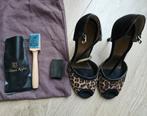 Portdance dansschoenen met panterprint maat 39, Ophalen of Verzenden, Gebruikt, Schoenen
