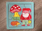 HEMA Houten Puzzel - Kabouter & Egel, Ophalen, 2 tot 4 jaar, Gebruikt, Van hout