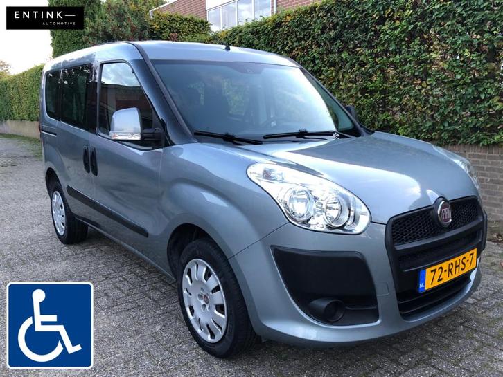 Fiat Doblo 1.4 Dynamic | Rolstoelauto 4+1 | Verlaagbaar, Auto's, Fiat, Bedrijf, Te koop, Doblo, Aangepast voor mindervaliden, ABS