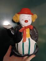 Porseleinen clown spaarpot, Verzamelen, Ophalen, Zo goed als nieuw, Steen, Aardewerk of Keramiek, Dier