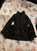 Zwarte jurkje met goude stippen, Zwart, Ophalen of Verzenden, Maat 36 (S), Gedragen