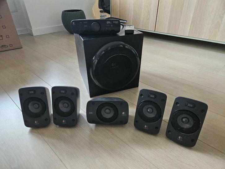 Logitech Z906 Surround Speaker Set 5.2 Dolby Digital / DTS, Computers en Software, Pc speakers, Zo goed als nieuw, Audiokanaal 5.1