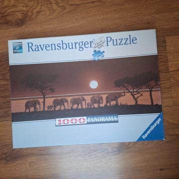 Ravensburger puzzel olifanten 999 st beschikbaar voor biedingen