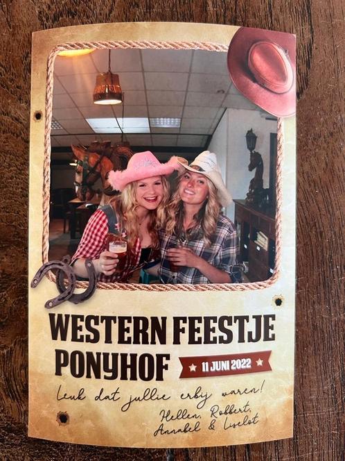 Westernfeest  op uw locatie, Hobby en Vrije tijd, Feestartikelen | Verhuur, Zo goed als nieuw, Ophalen