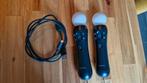 PlayStation VR Move Controllers + Laadkabel, Spelcomputers en Games, Virtual Reality, Ophalen of Verzenden, Gebruikt, Controller