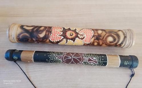 2 mooie DIDGERIDOO bamboe,, Muziek en Instrumenten, Percussie, Gebruikt, Overige soorten, Ophalen of Verzenden