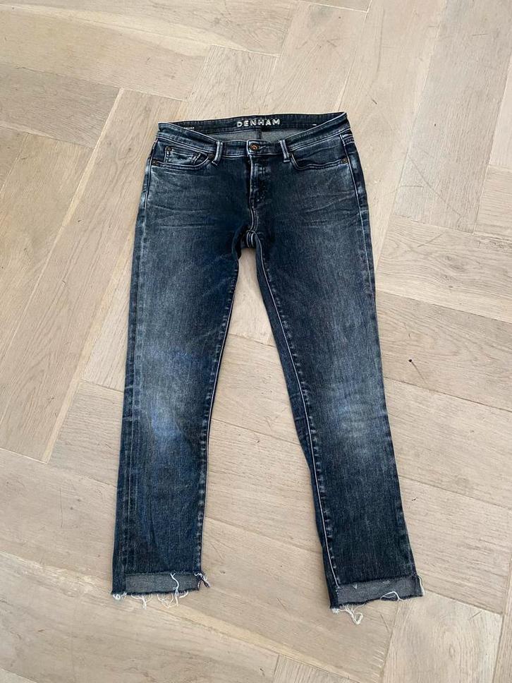 Denham Sharp Skinny Jeans - W28, Kleding | Dames, Spijkerbroeken en Jeans, Gedragen, W28 - W29 (confectie 36), Grijs, Ophalen of Verzenden