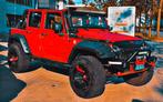 JEEP WRANGLER JK 3.8 V6 RUBICON EXTREME RED FULL OPTIONS, Auto's, Jeep, Automaat, Euro 5, Beige, Leder