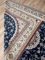 Mooi blauw rechthoekig Perzisch tapijt, Nain, Klassiek, 200 cm of meer, Ophalen of Verzenden, Zo goed als nieuw