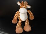 HEMA GIRAFFE GROOT VELOURS WIT MET LICHTBRUINE VLEKJES EN  E, Kinderen en Baby's, Speelgoed | Knuffels en Pluche, Nieuw, Overige typen