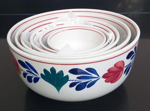 boerenbont 483a set nestschalen, Huis en Inrichting, Keuken | Servies, Zo goed als nieuw, Schaal of Schalen, Boerenbont, Aardewerk