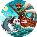 L452 icing frosting dolfijn schip 20cm eetbare taart print, Ophalen of Verzenden, Nieuw, Taarten, Versiering