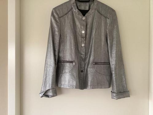 Gerry Weber, zilverkleurig jasje, colbert, jack , 40/42, Kleding | Dames, Jasjes, Kostuums en Pakken, Zo goed als nieuw, Jasje