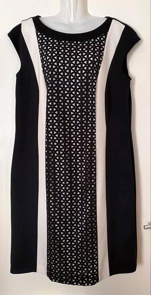 Select Hermann Lange jurk maat 48 [v], Kleding | Dames, Jurken, Zo goed als nieuw, Maat 46/48 (XL) of groter, Zwart, Knielengte