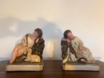 Antieke Boekensteunen - Klassieke Beelden, Verzamelen, Beelden en Beeldjes, Ophalen, Gebruikt