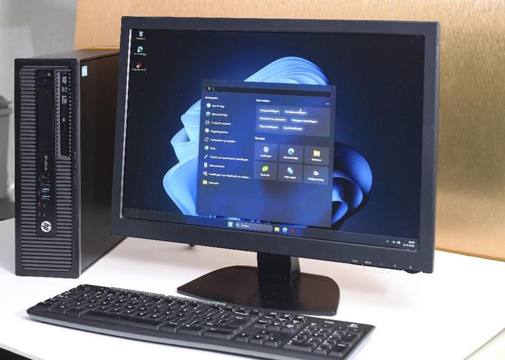 HP Desktop PC - Intel core i5 - SSD - Windows 11, Computers en Software, Desktop Pc's, Zo goed als nieuw, 3 tot 4 Ghz, HDD, SSD