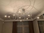 Design plafond lamp met kleine halogeen verlichting, Ophalen, Zo goed als nieuw, Metaal, Design